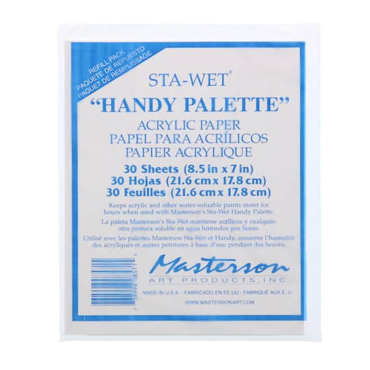 Masterson Sta-Wet® Handy Palette Acrylic Refill Sheets, 30ct.